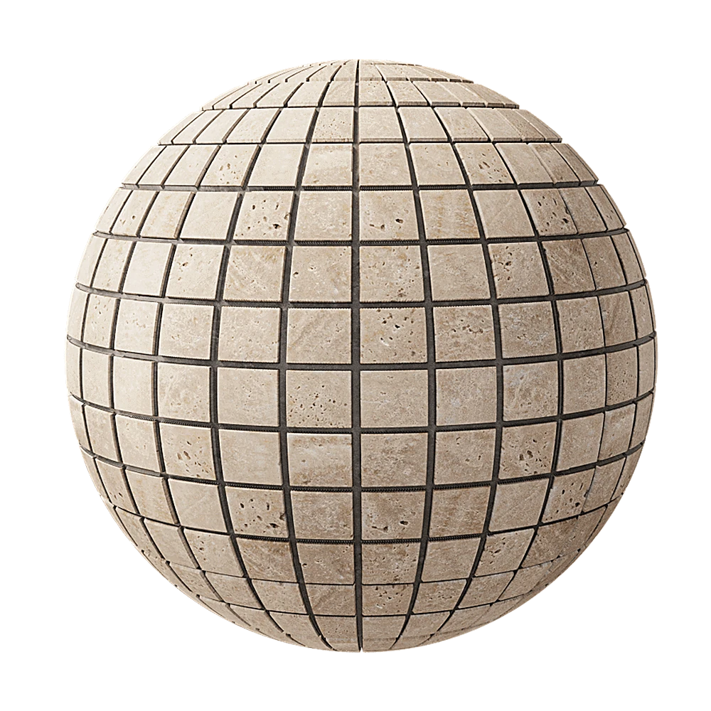 Mosaic Tile Nur Mosaic Stone natural travertine grinded