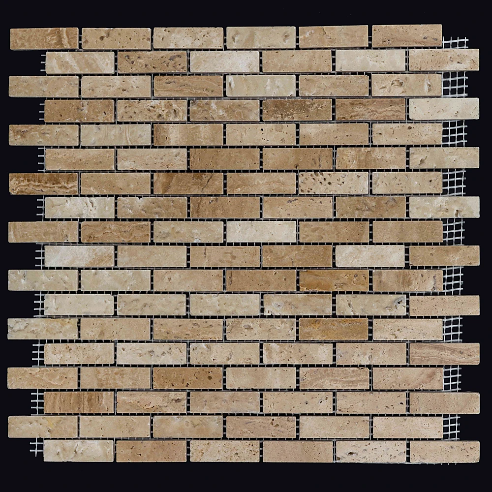 Mosaic Tile Nur Mosaic Travertine brick light beige (2)