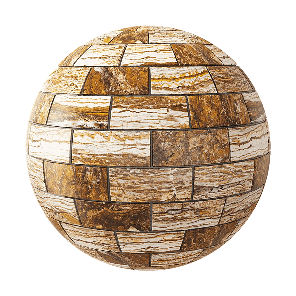 Mosaic Tile Nur Mosaic Travertine zebra mosaic vein cut