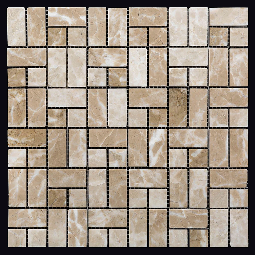 Wall mosaic tile Nur Mosaic from natural marble beige (2)