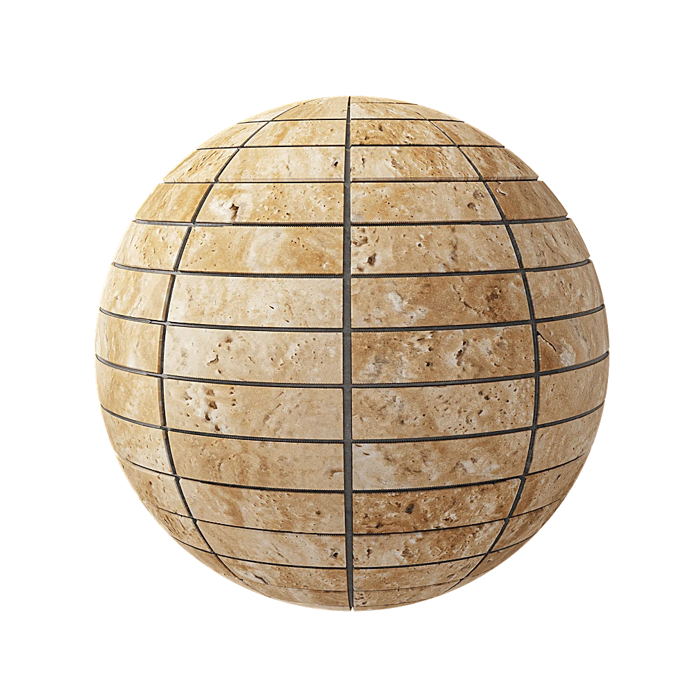 Facing Tile Nur Mosaic Natural travertine polished