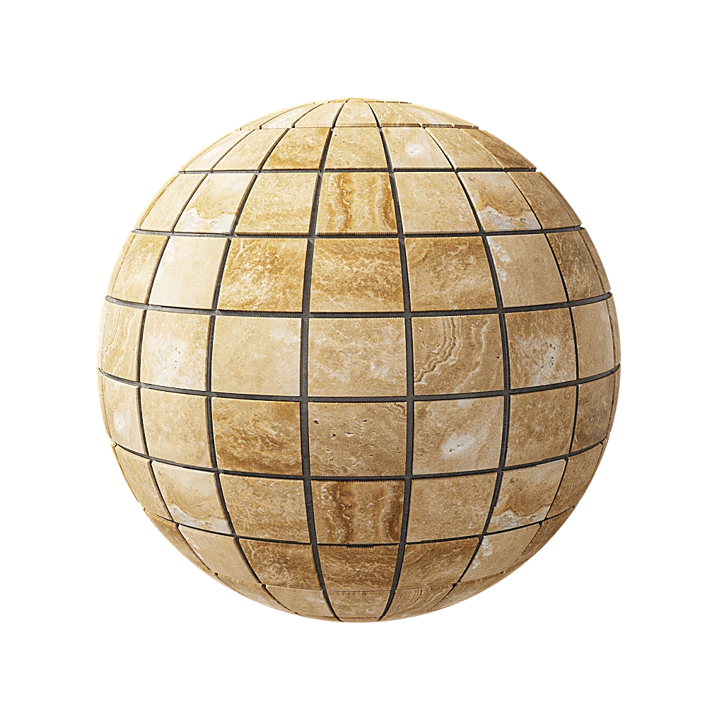 Mosaic Tile Nur Mosaic Armenian travertine without filler polished