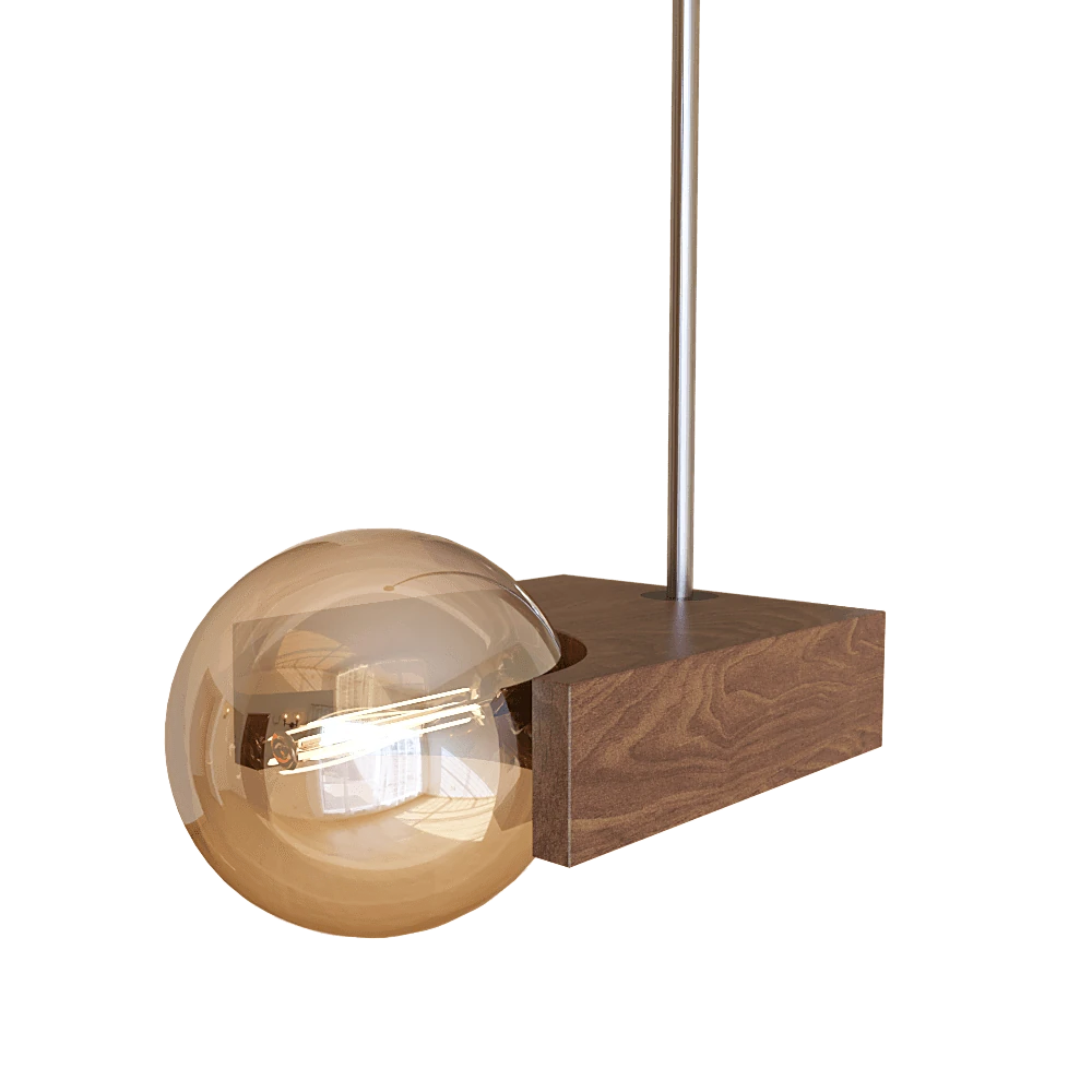 Pendant Lamp Woodled Galactic omega 2