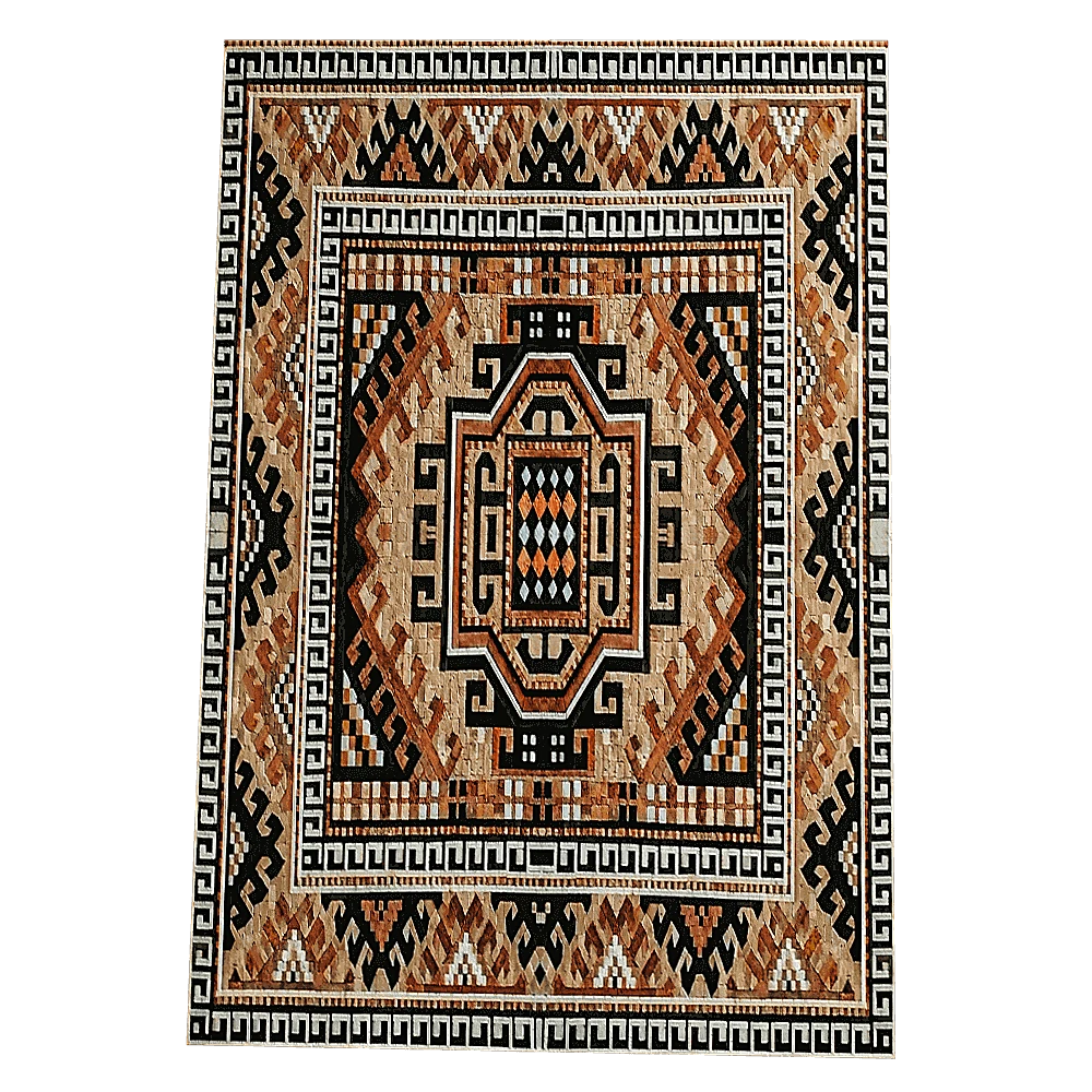 Mosaic Nur Mosaic Armenian carpet with natural frame