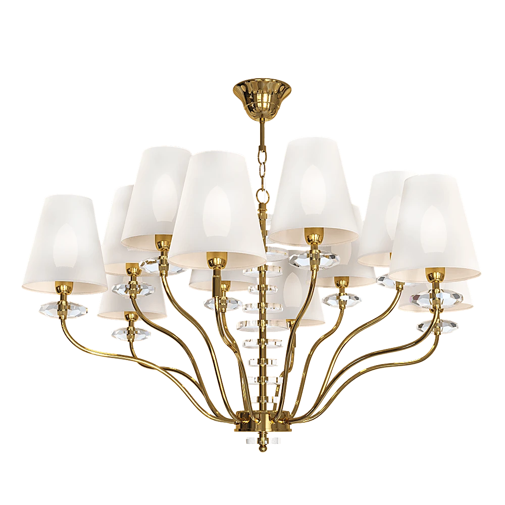 Pendant Lamp CRYSTAL LUX Armando SP6+6 Gold