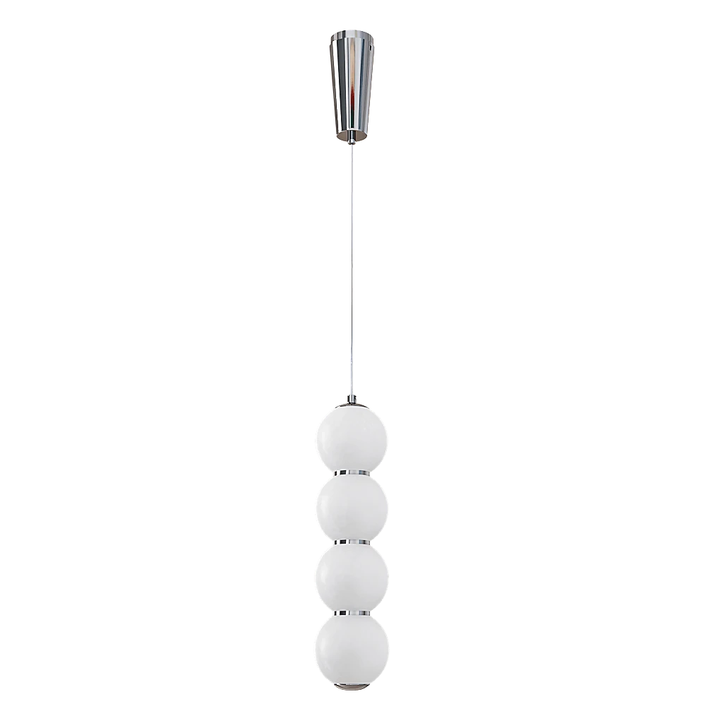 Pendant Lamp CRYSTAL LUX Desi SP4 Chrome/White (2)