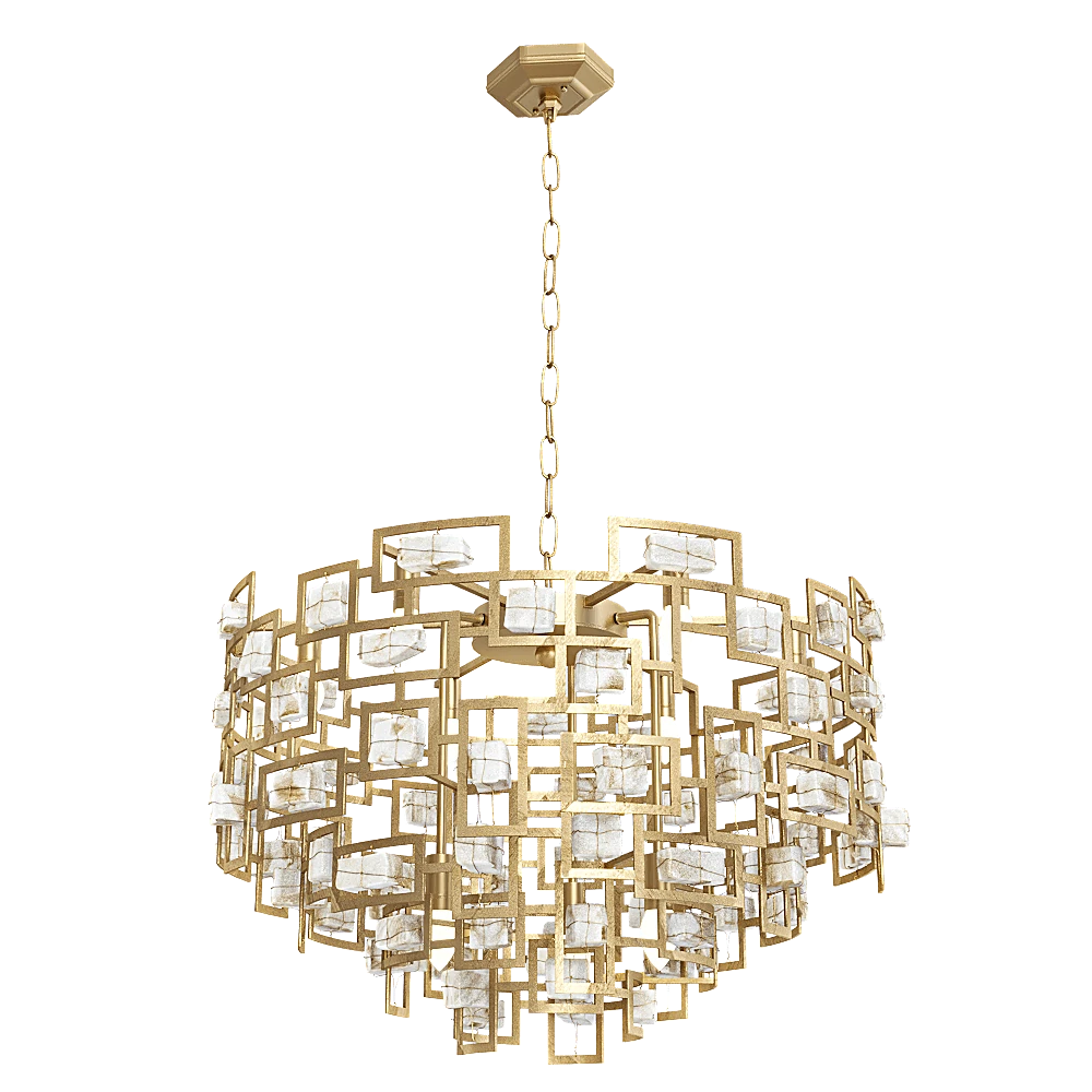 Pendant Lamp CRYSTAL LUX SP9 D600 Gold