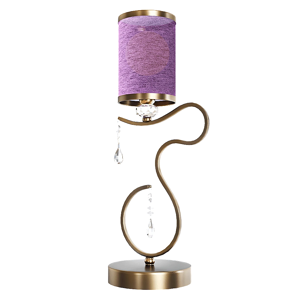 Table lamp CRYSTAL LUX Elisa Purple LG1