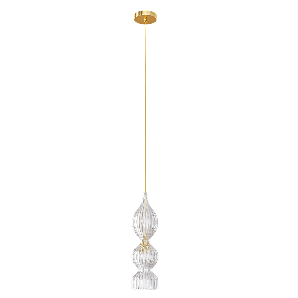 Pendant lamp CRYSTAL LUX Iris SP1 B Amber (2)