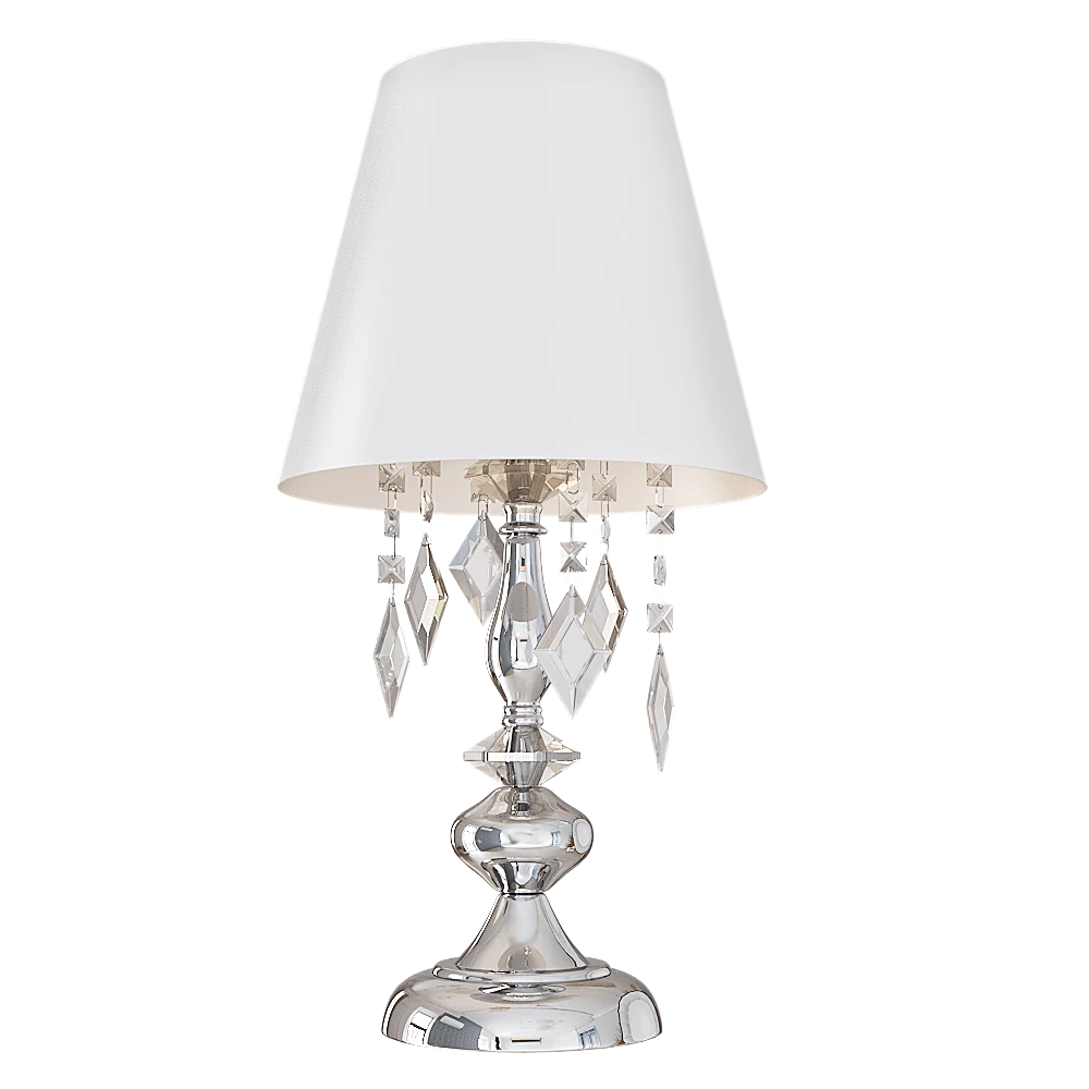 Table lamp CRYSTAL LUX Mercedes LG1 chrome smoke