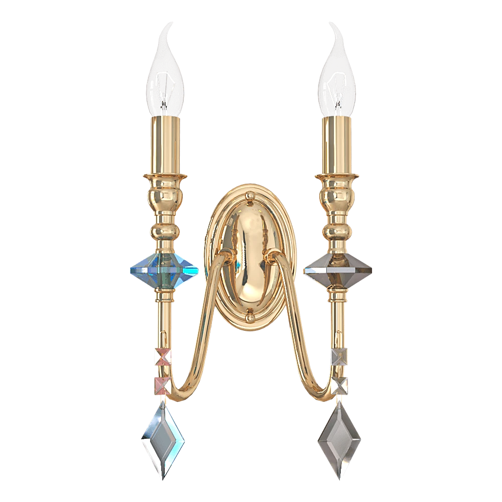 Wall Light CRYSTAL LUX Mercedes AP2 gold color