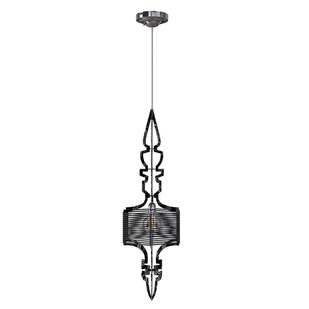 Pendant lamp Prima SP1 A black-silver, CRYSTAL LUX - Download the 3D ...