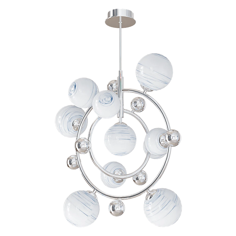 Pendant Lamp CRYSTAL LUX Salvadore SP8V chromium