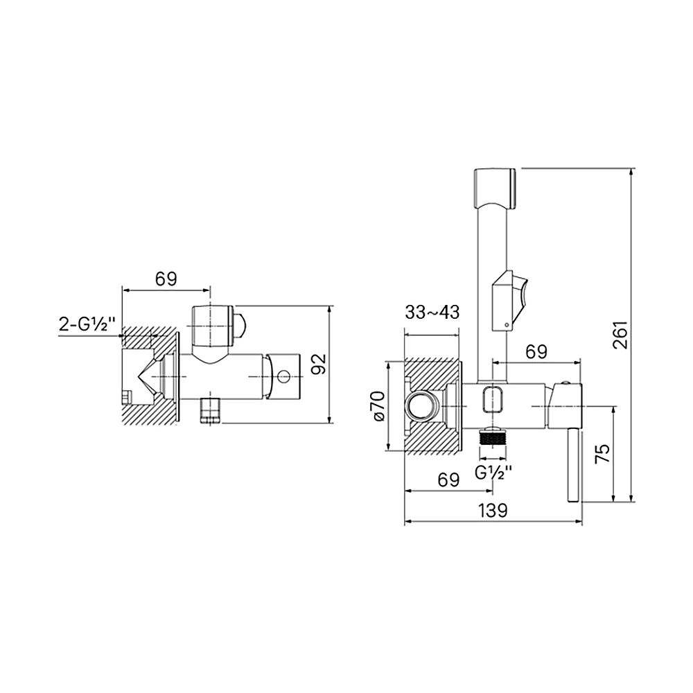 Built-in Shower Faucet Iddis 003BNR0i08 (3)