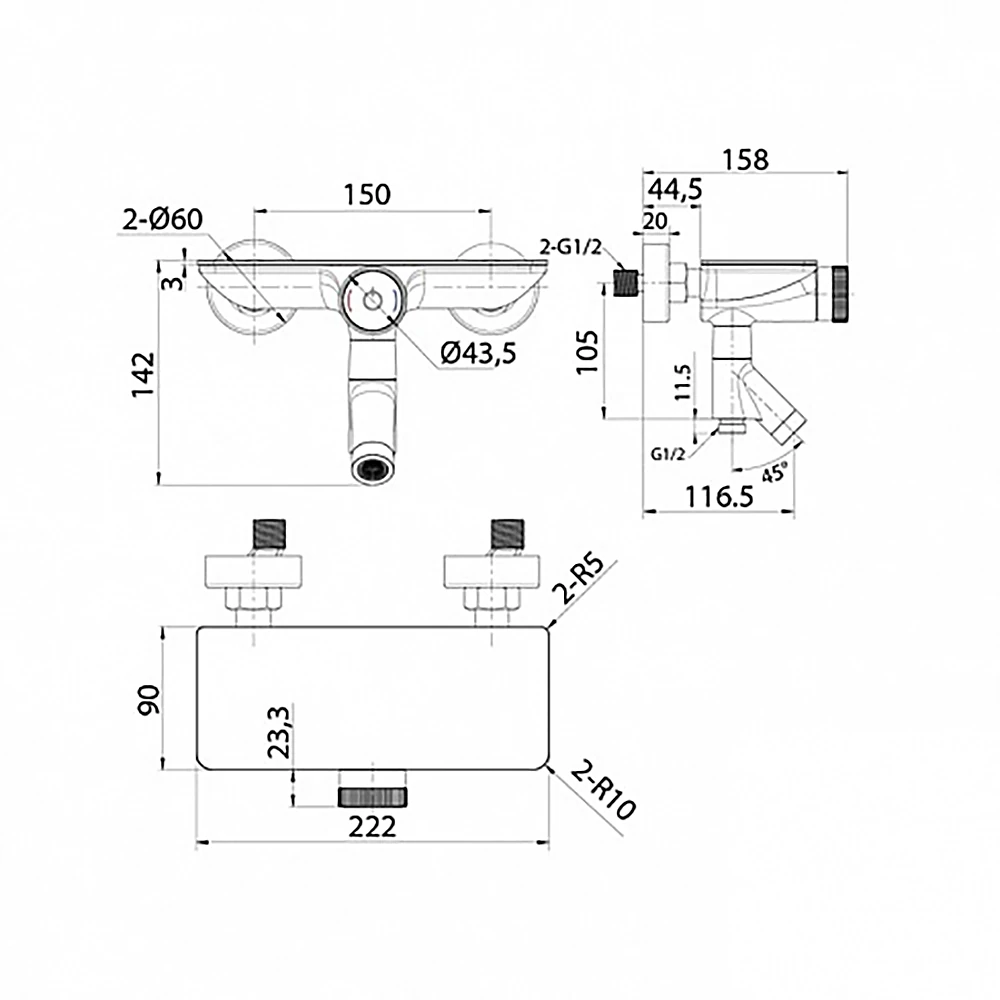 Bath Faucet Iddis SHESBBTi02WA (3)
