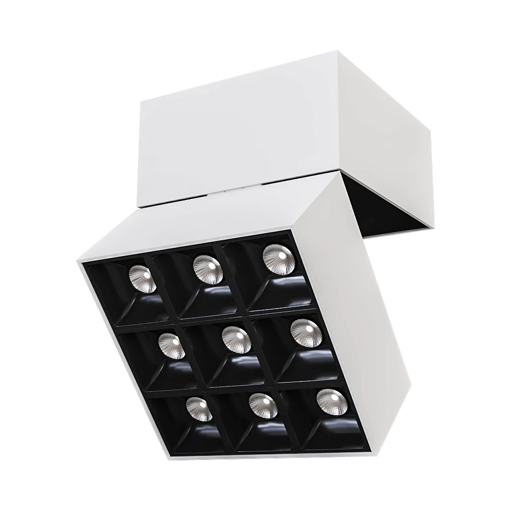 Surface Mounted LED Downlight Donolux DL18153SQ9W1BB/W