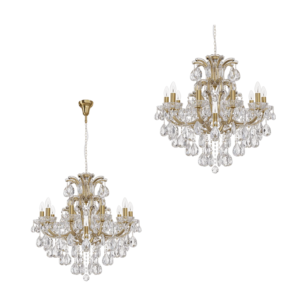 Chandelier CRYSTAL LUX Isabel SP11 Gold