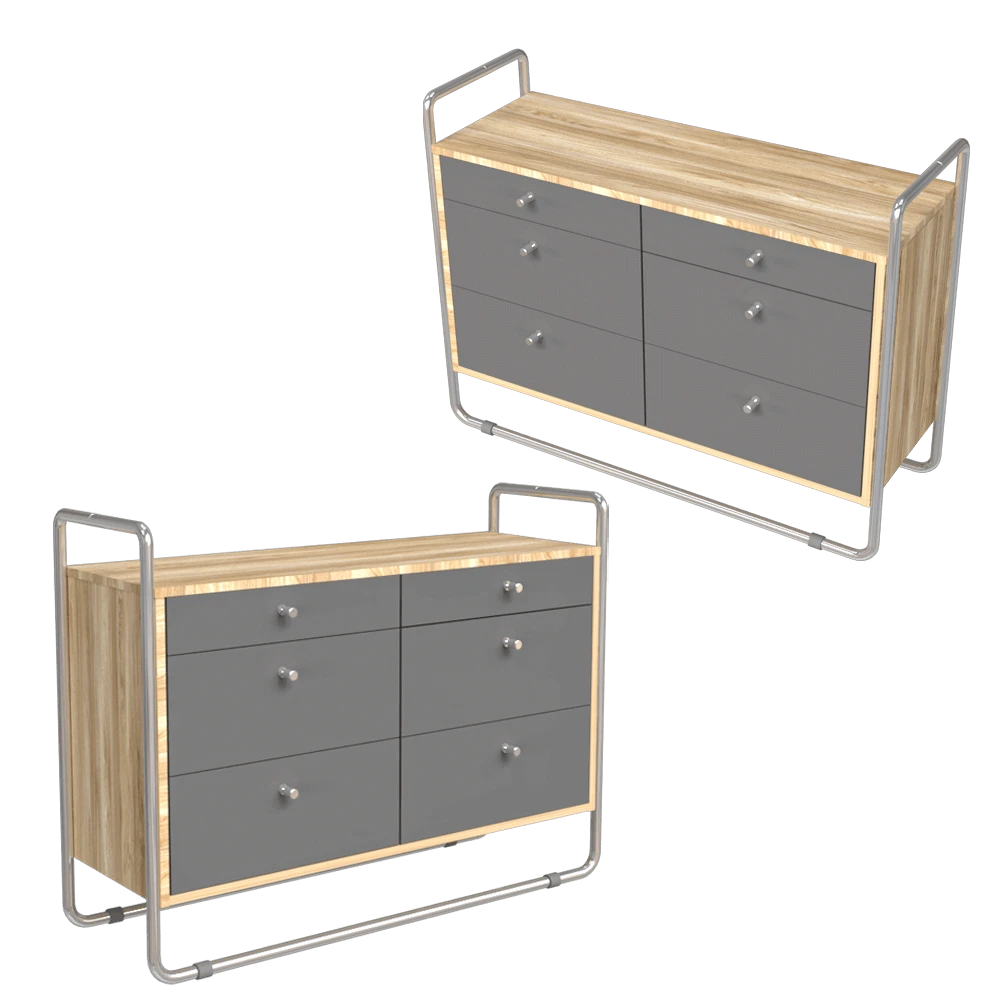 Chest of drawers Woodi Furniture Bauhaus BHK-SS
