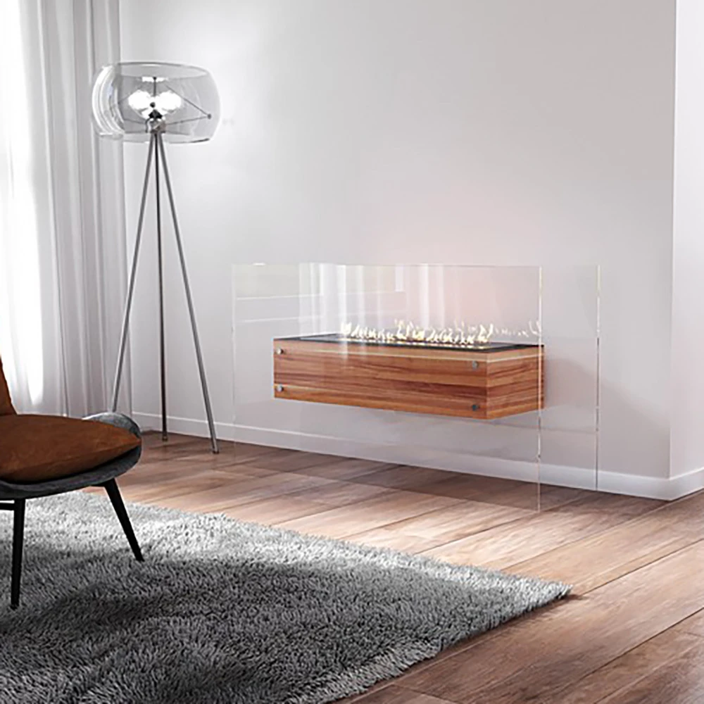 Floor Biofireplace Kronco Oak Glass (2)