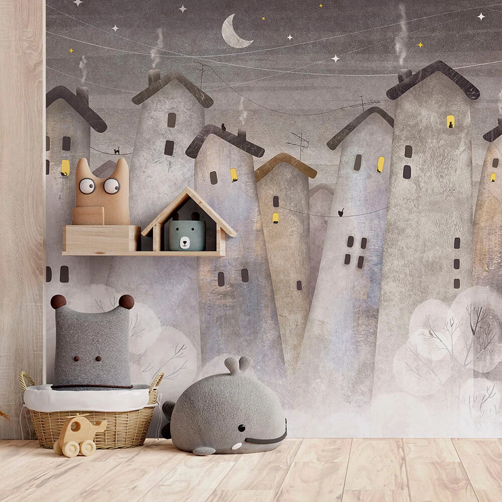 Wallpaper Creativille 2360 Houses with cats (2)
