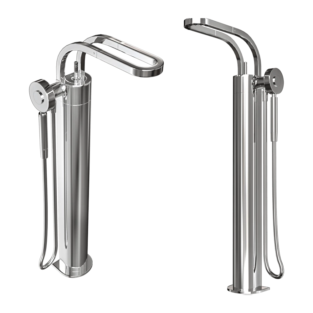 Floor standing bathtub faucet Rubinetterie treemme RWIT 7003 CC 10