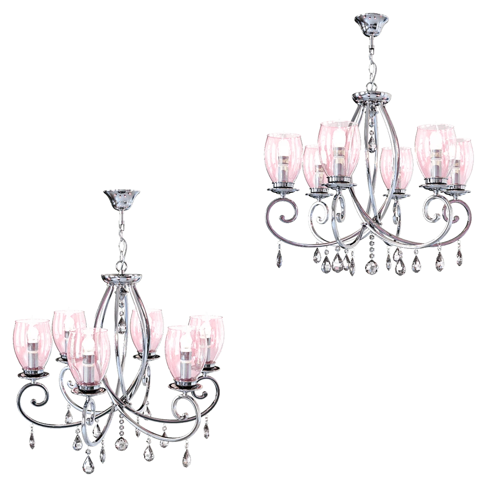 Chandelier Odeon Light Magenta 3923/6