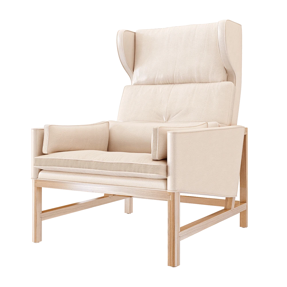 Lounge Chair BassamFellows wing back CB-51