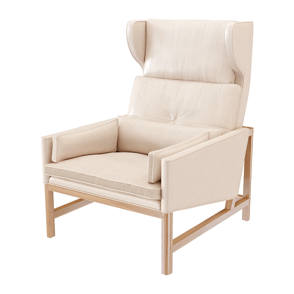 Lounge Chair BassamFellows wing back CB-51 (2)
