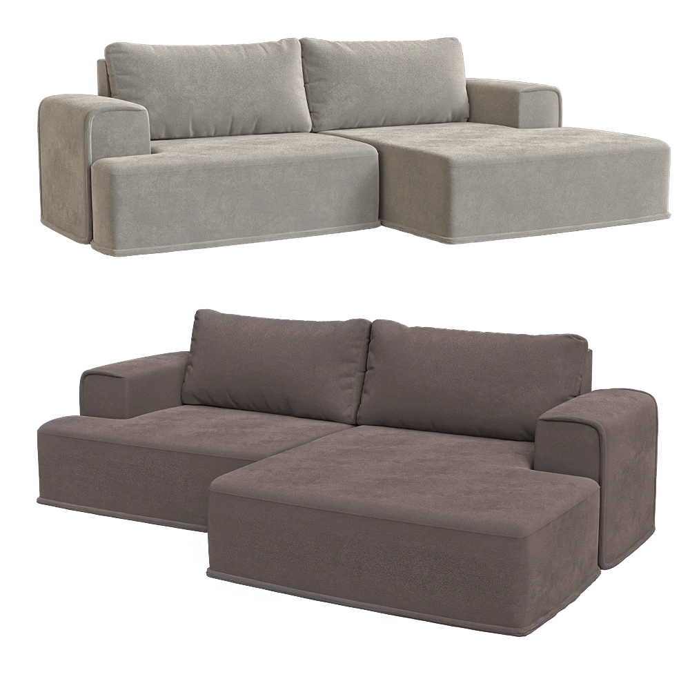 3-seater fixed sofa with daybed KULT Ruffo 2