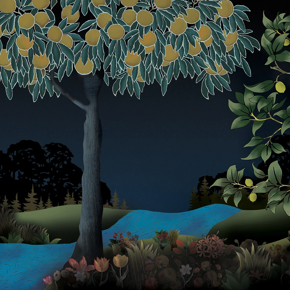 Wallpaper Y-O2 Wild Orchard Collage WO1.01