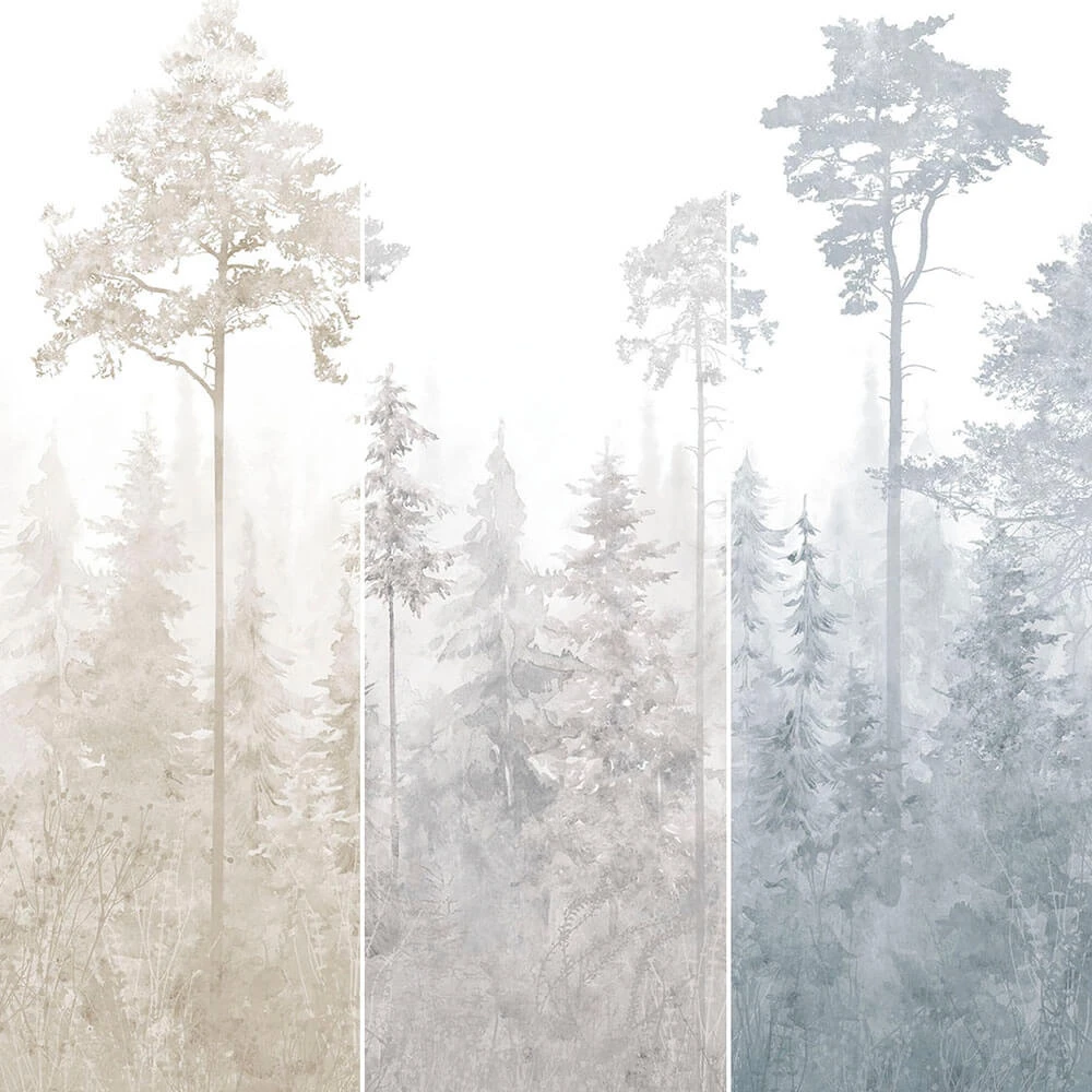 Wallpaper Creativille 4946 watercolor pines (3)