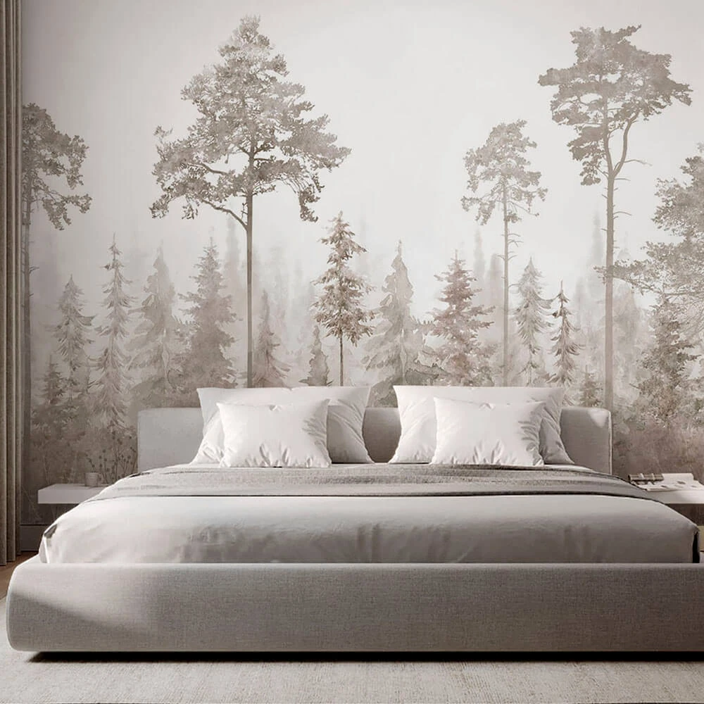Wallpaper Creativille 4946 watercolor pines (4)