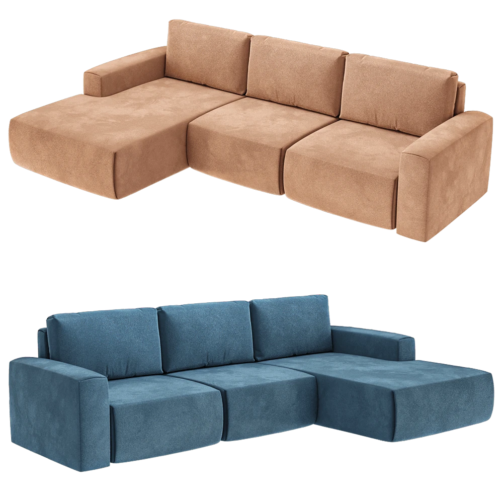 4-seater sofa with daybed KULT Aldo