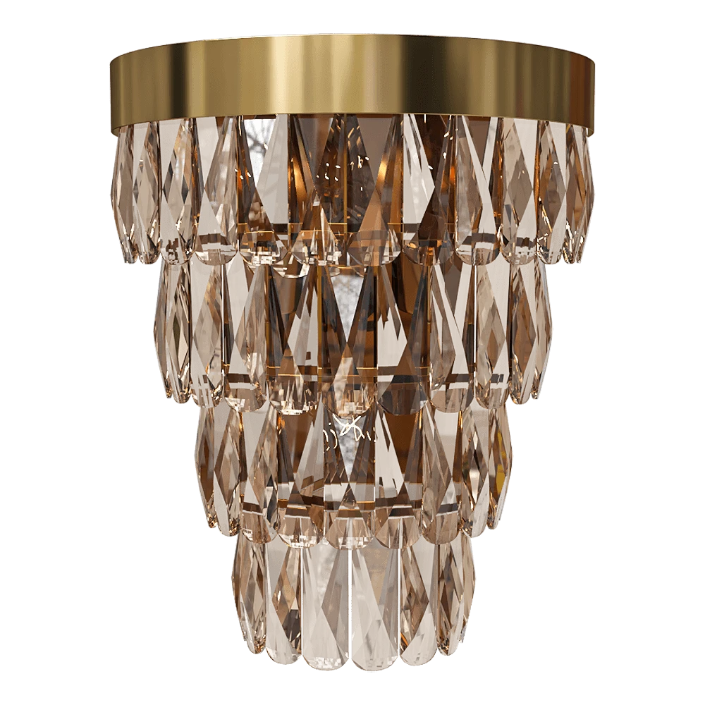 Wall light CRYSTAL LUX Abigail AP3 Gold/Amber