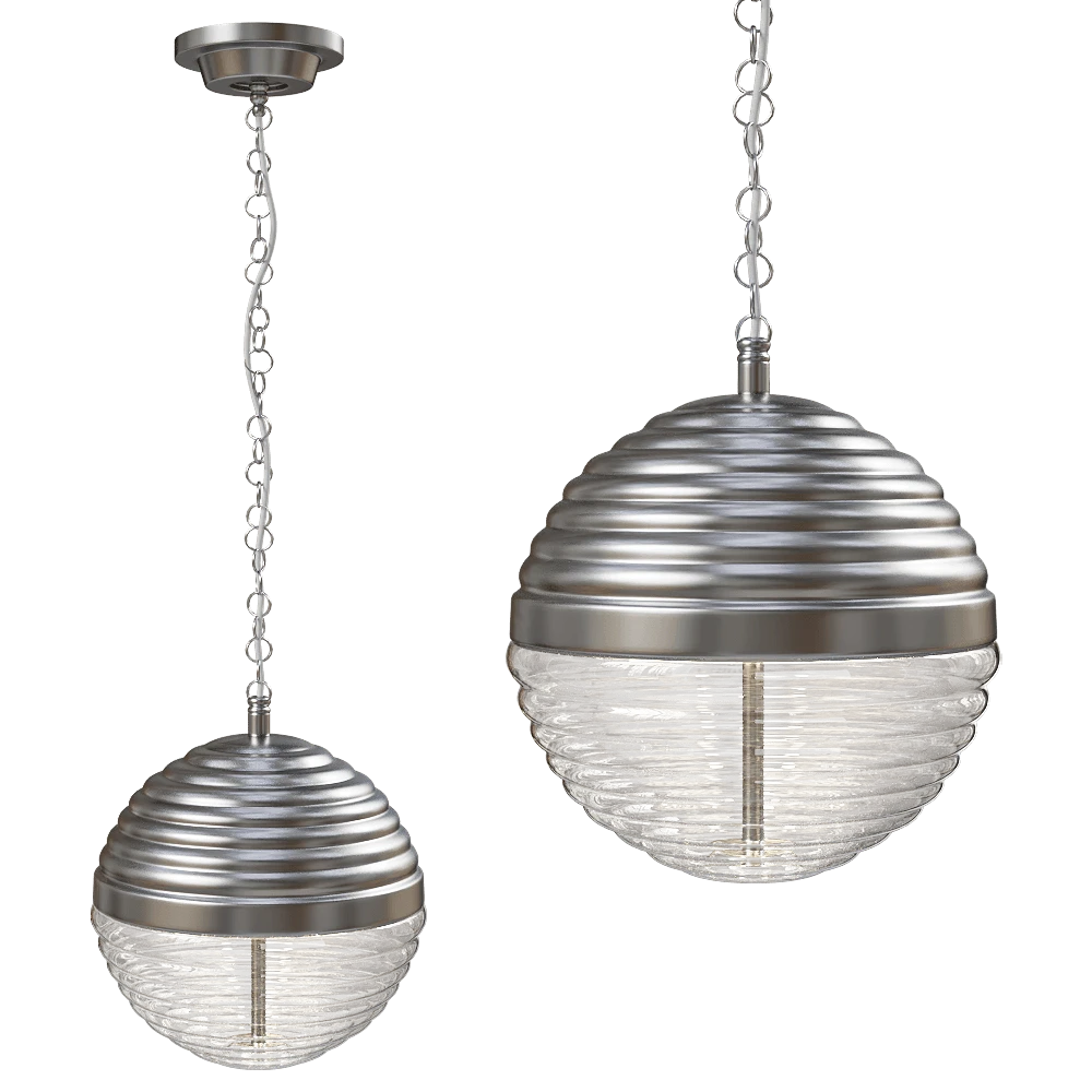Pendant Lamp CRYSTAL LUX Alberto SP3 Chrome/Transparente