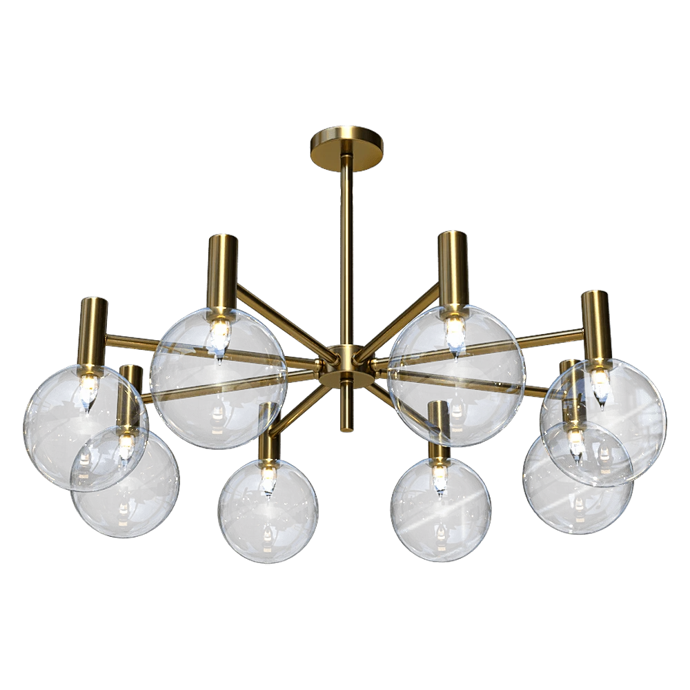 Chandelier CRYSTAL LUX Andres SP8 Bronze/Transparente (2)