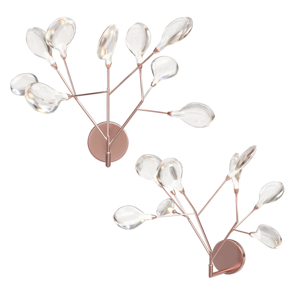 Wall lamp CRYSTAL LUX Evita AP9 Copper/Transparent