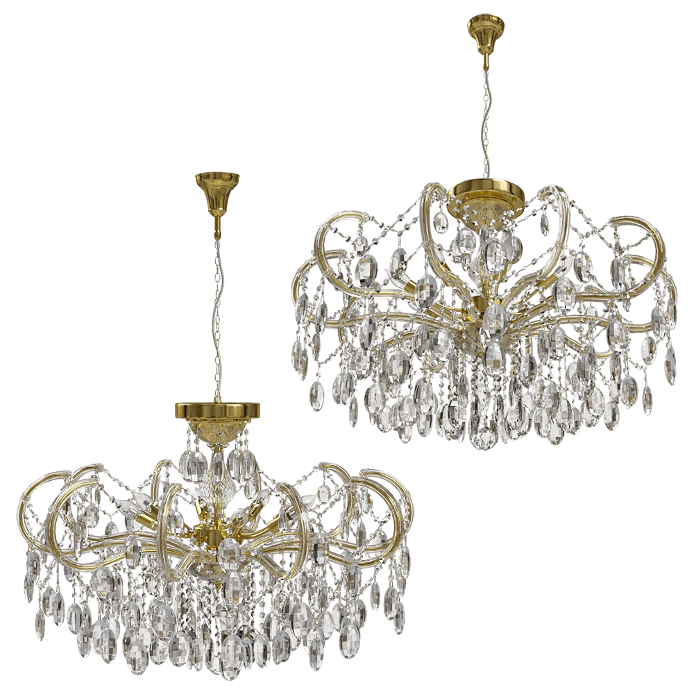 Chandelier CRYSTAL LUX Hollywood SP-PL10 Gold D1000