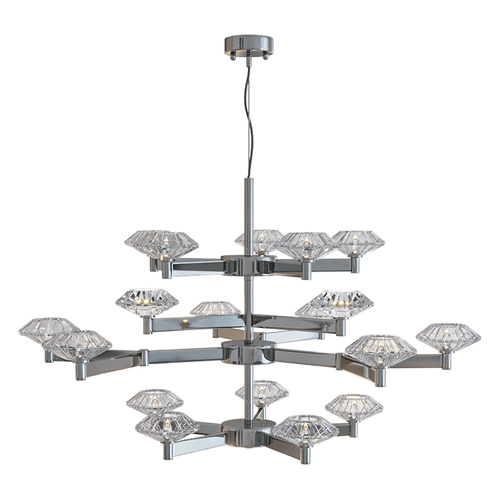 Chandelier CRYSTAL LUX Rebeca SP5+10+5 Nickel