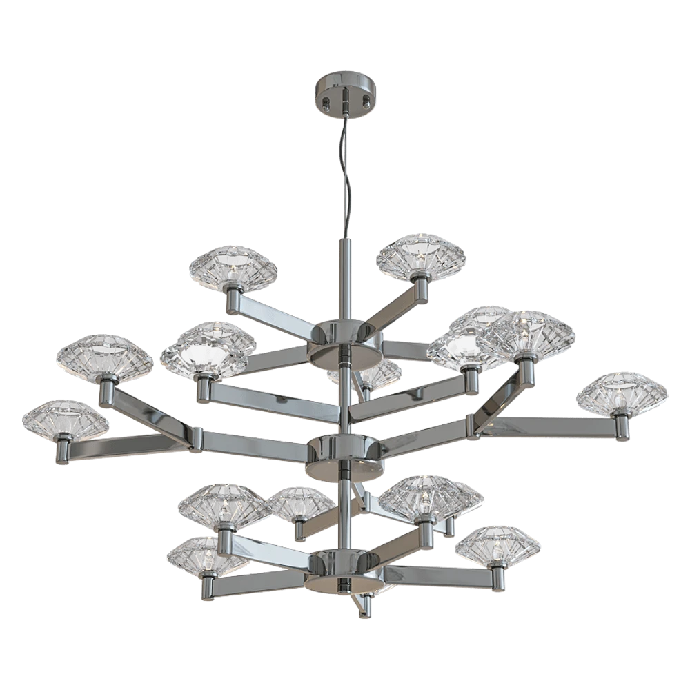 Chandelier CRYSTAL LUX Rebeca SP5+10+5 Nickel (2)