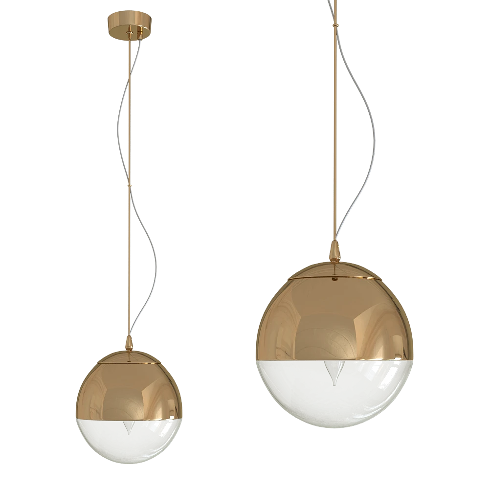 Pendant Lamp CRYSTAL LUX Helado SP1 D200 Gold