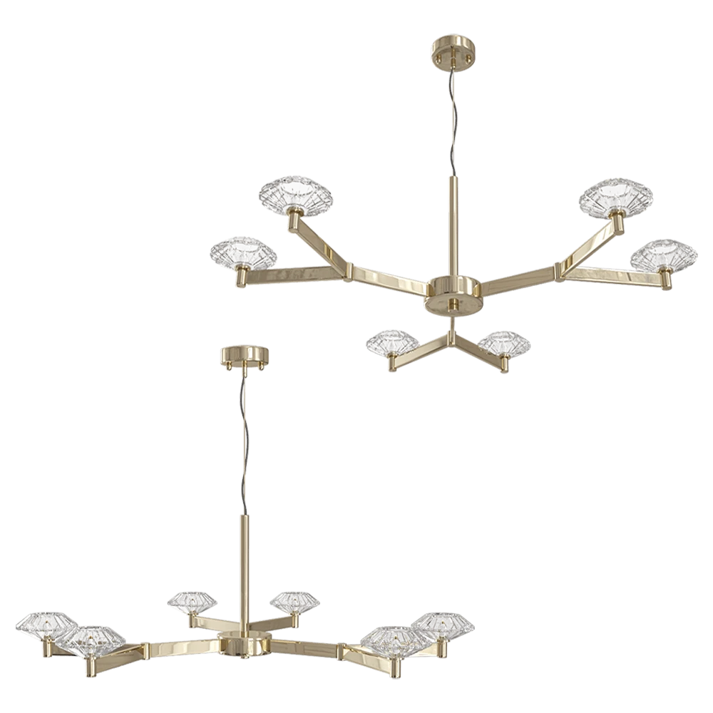 Chandelier CRYSTAL LUX Rebeca SP10 Gold
