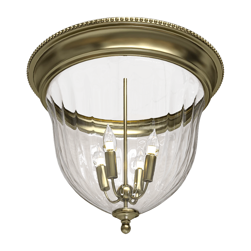 Ceiling Lamp CRYSTAL LUX Jugo PL4 Bronze/Transparente (2)