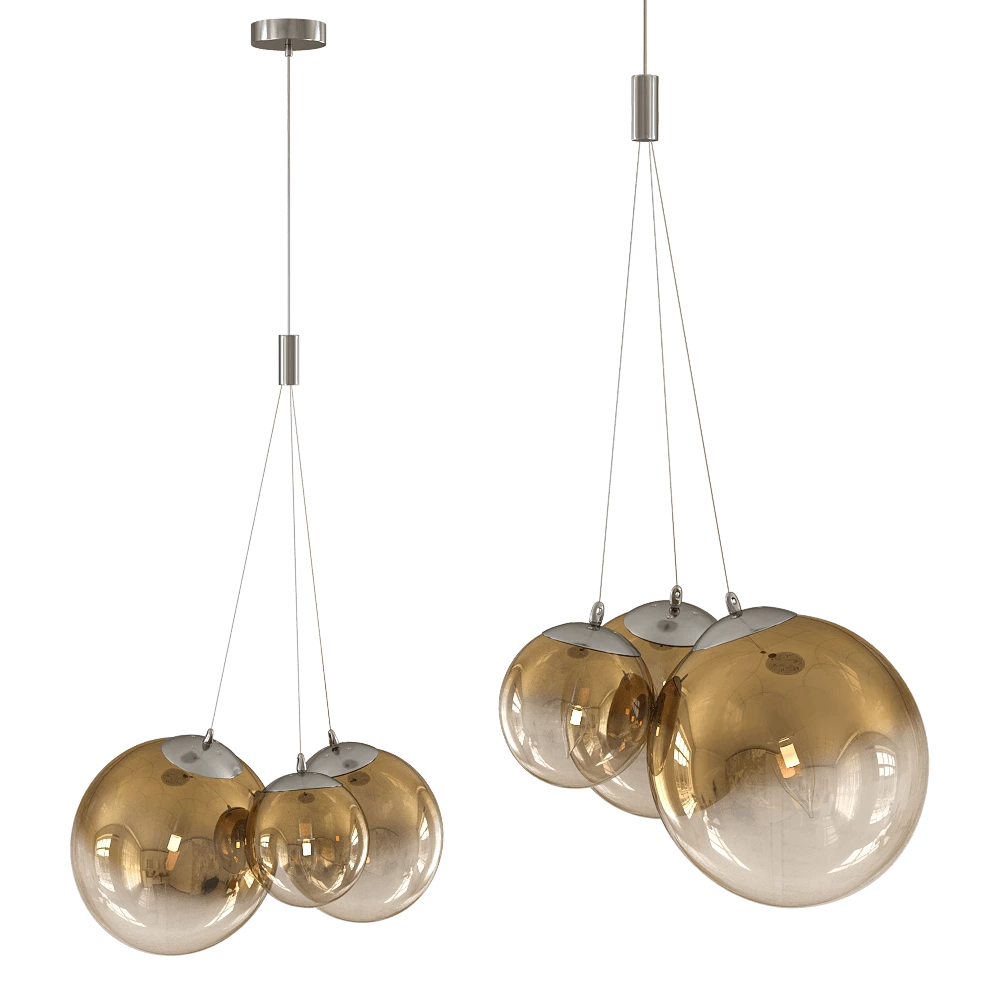 Pendant Lamp CRYSTAL LUX Elche SP3 Gold
