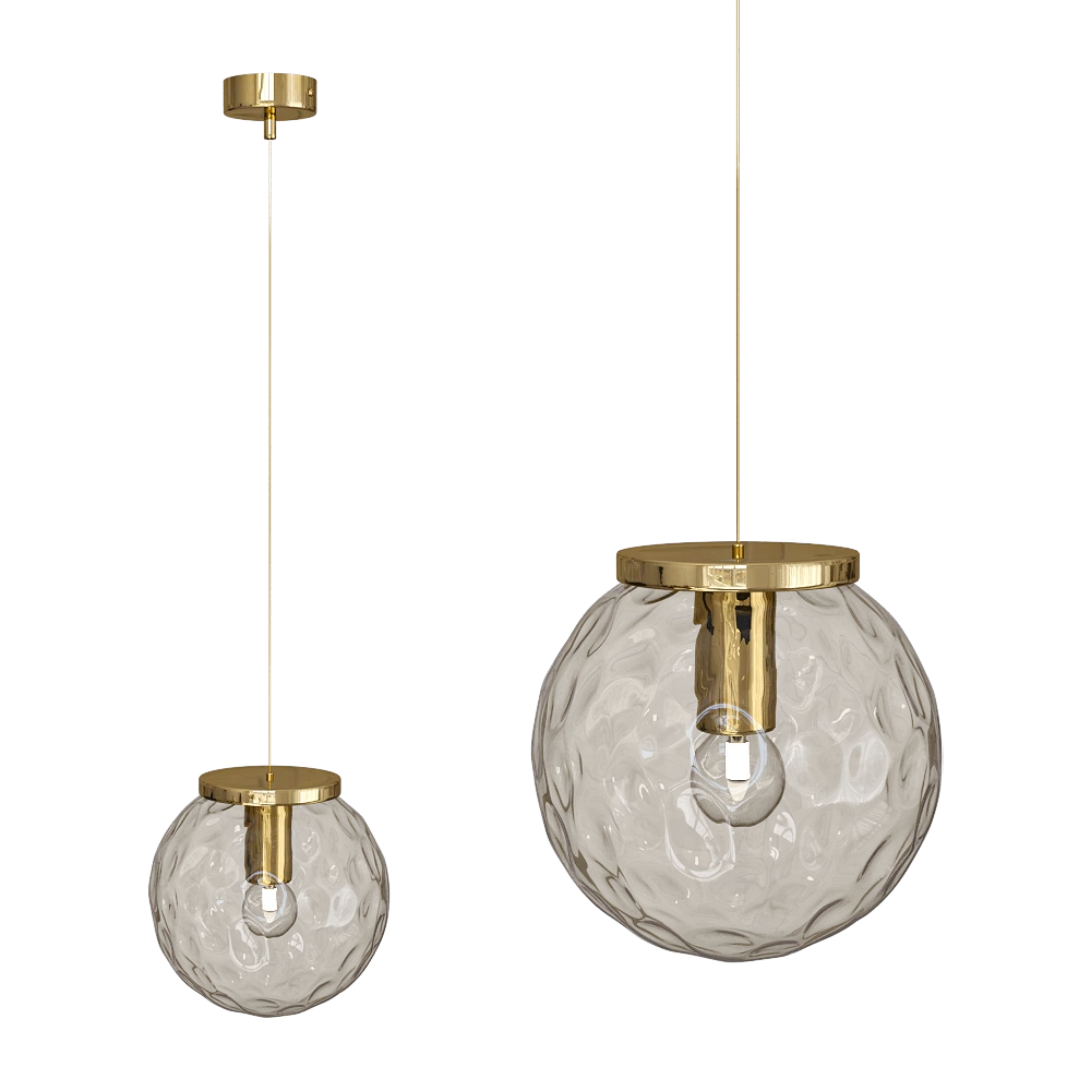 Pendant Lamp CRYSTAL LUX Mayo SP1 D200 Gold/Amber