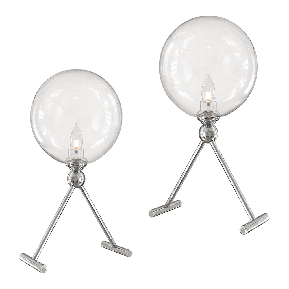 Table lamp CRYSTAL LUX Fabricio LG1 Chrome/Transparente