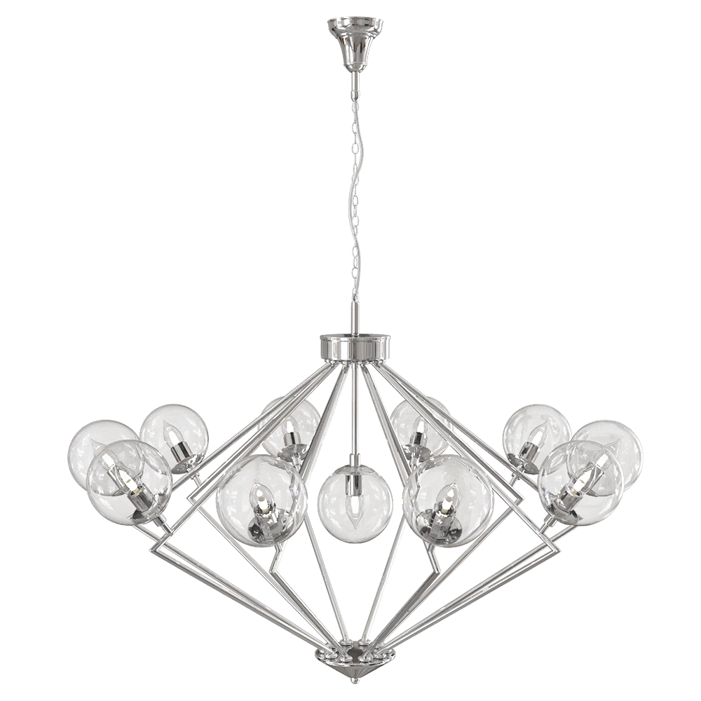 Chandelier CRYSTAL LUX Francisca SP11 Chrome-Transparente