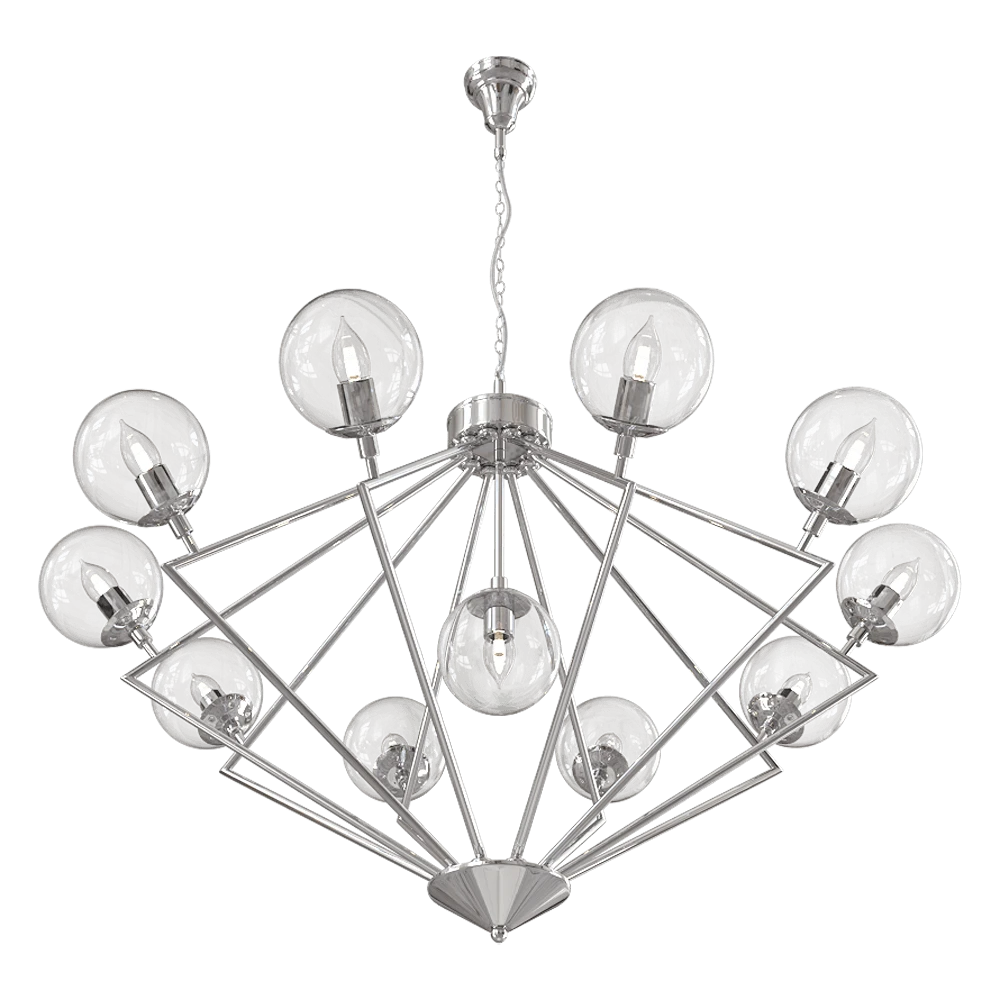 Chandelier CRYSTAL LUX Francisca SP11 Chrome-Transparente (2)