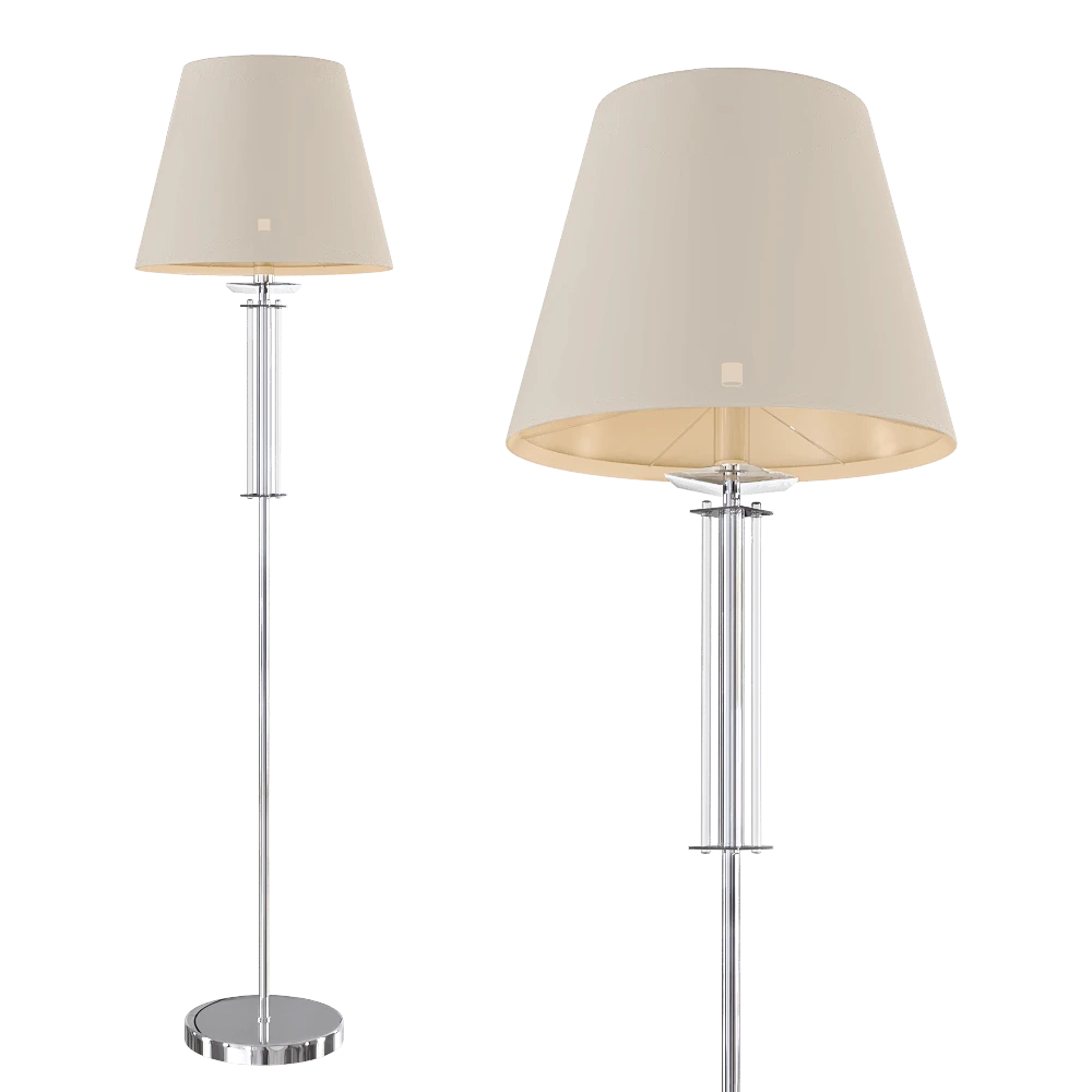 Floor lamp CRYSTAL LUX Nicolas PT1 Nickel/White