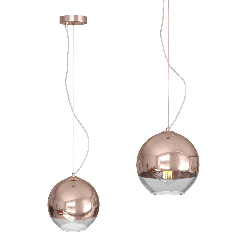 Pendant Lamp CRYSTAL LUX Woody SP1 D200 Copper